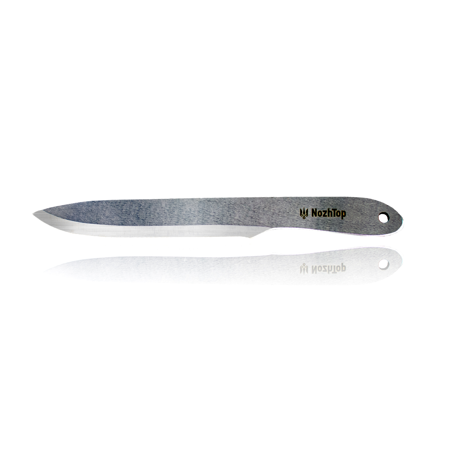 Freeknife M2 Throwing Knife – 250mm (9.2in), 250g, Polished Spring Steel by NozhTop
